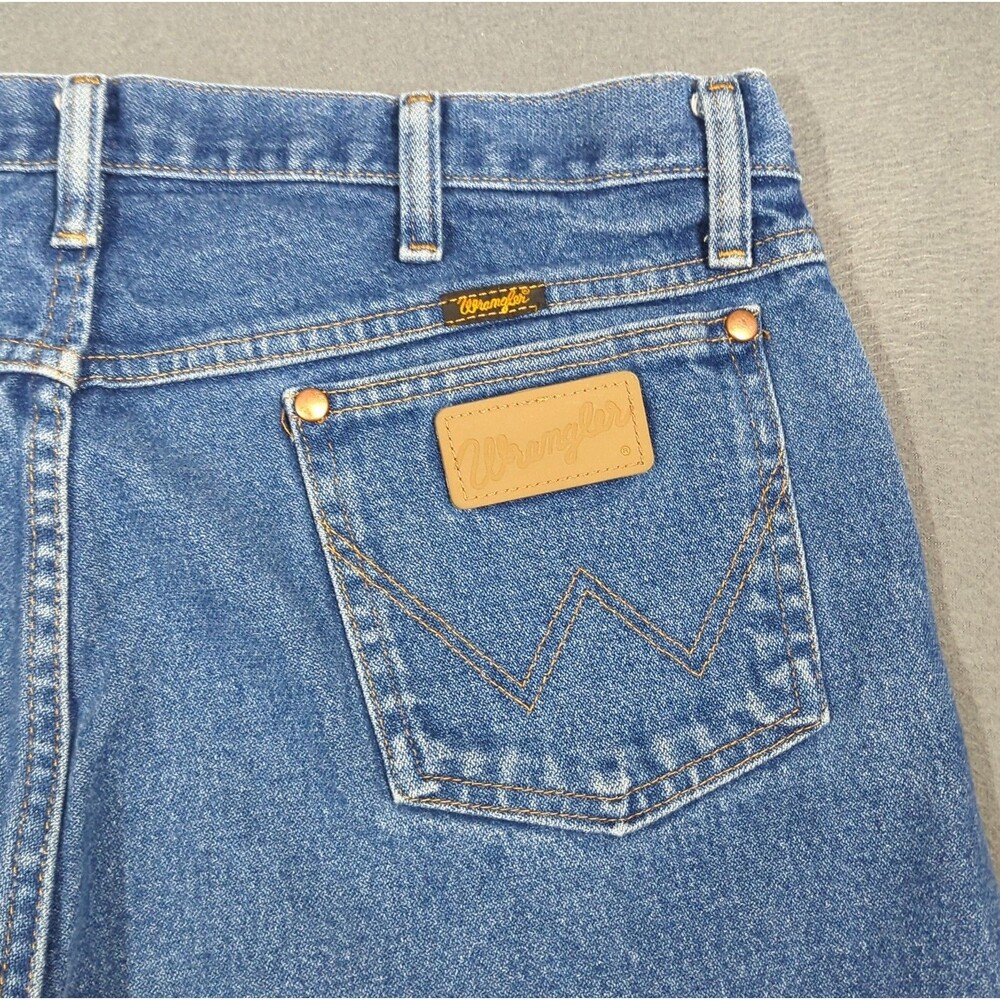 Wrangler Jeans Men's 36x30 Fits 34x28 Blue 13MWZ Cowboy Cut Western Rodeo
